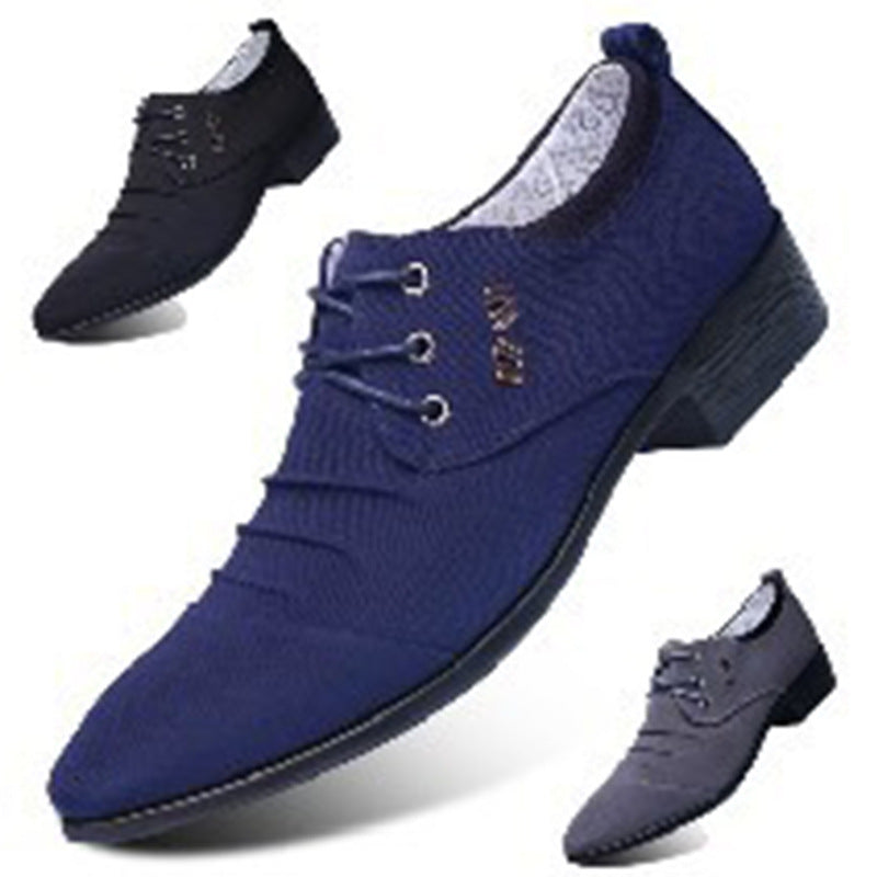 New canvas shoes men's leather shoes