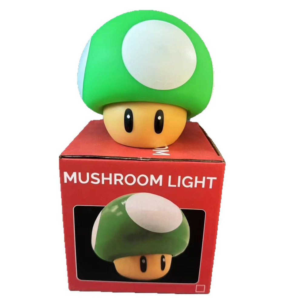 Creative nostalgic mario cute mushroom night light with sound effects, usb decorative lamp, gaming atmosphere light