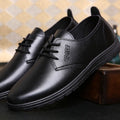 New chef shoes - hotel kitchen anti-slip, oil-resistant footwear - kfc men's shoes - stylish black work leather shoes for men