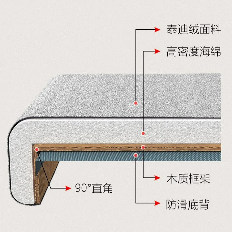 Window sill transformation bay window mat window sill mat light luxury high-end  new style popular balcony mat classy special-shaped cushion