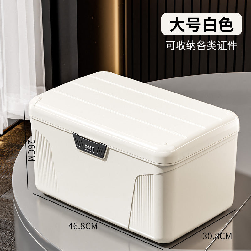 Password lock storage box Privacy document certificate storage Valuables storage box Storage car password sorting box