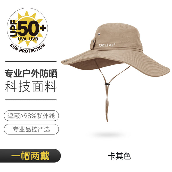 Summer big eaves bucket hat men and women outdoor mountaineering camping fishing hat company team building tour group sun protection hat customization