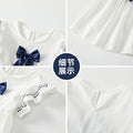 Girls' summer dress - new  collection - fashionable bow detail - korean style - elegant summer dress for little girls