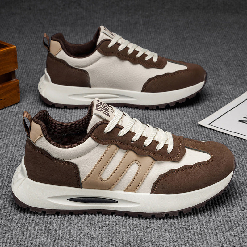 2025 autumn new men's lightweight anti-slip athletic casual shoes - student, teen, and dad shoes - trendy agnes sneakers