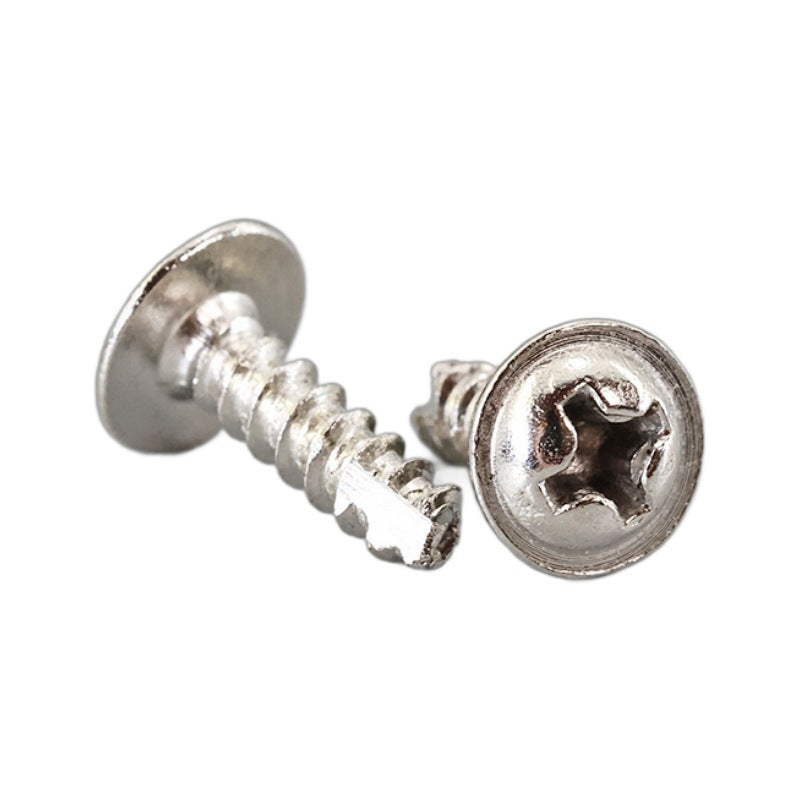 PWT with intermediate cutting tail self-tapping with pad cutting tail cross nickel-plated white zinc non-standard national standard lighting screws