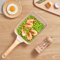 Tamagoyaki household medical stone omelette pan die-cast square steak frying pan induction cooker neutral pancake pan wholesale