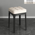 Stackable dining table and stool, modern casual bar back chair, for home scandinavian plastic dining chair, soft bag makeup stool