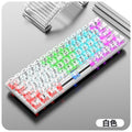 Dazzling silver fox k30 transparent wired mechanical keyboard - hot-swappable, customizable, illuminated, for office, gaming, and esports - transparent keycaps