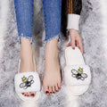 Fashionexport cross-border direct supply slippers 2024new arrival cartoon diamond flat bottom slippers for women slippers