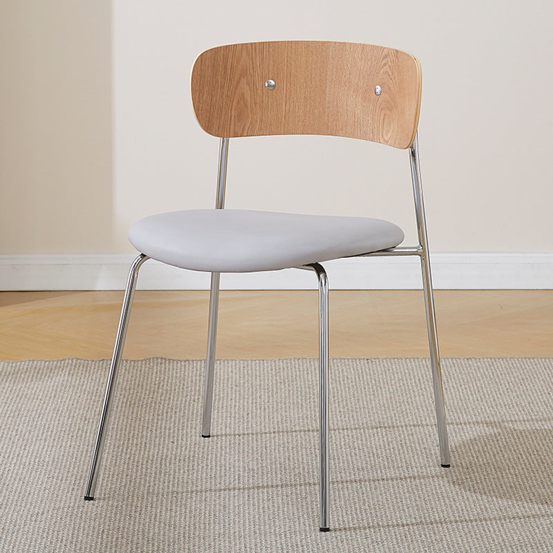 American cafe retro leather dining chair barbecue restaurant industrial style wrought iron chair simple milk tea shop dining stool