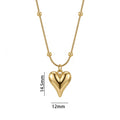 popular light luxury non-fading titanium steel smart heart necklace for women easiest for matchelegantniche style clavicle chain jewelry