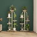 Accessible luxury multi-layer floor-standing flower shelf indoor living room storage rack iron art succulent flower rack balcony plant flower pot rack