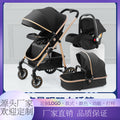 Baby stroller can sit or lie down, lightweight high-view stroller can be reversed for 0-3 years old baby summer stroller umbrella stroller