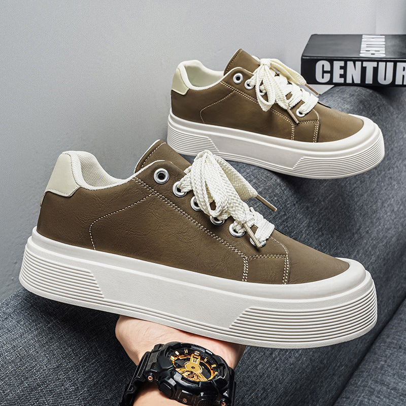 Popular hot-selling men's shoes 2026 summer new trendy brand high-end handsome casual thick-soled sneakers breathable flat shoes