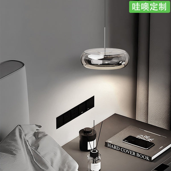 [Wow] Italian minimalist bedside small chandelier modern minimalist designer creative bar art glass lamp