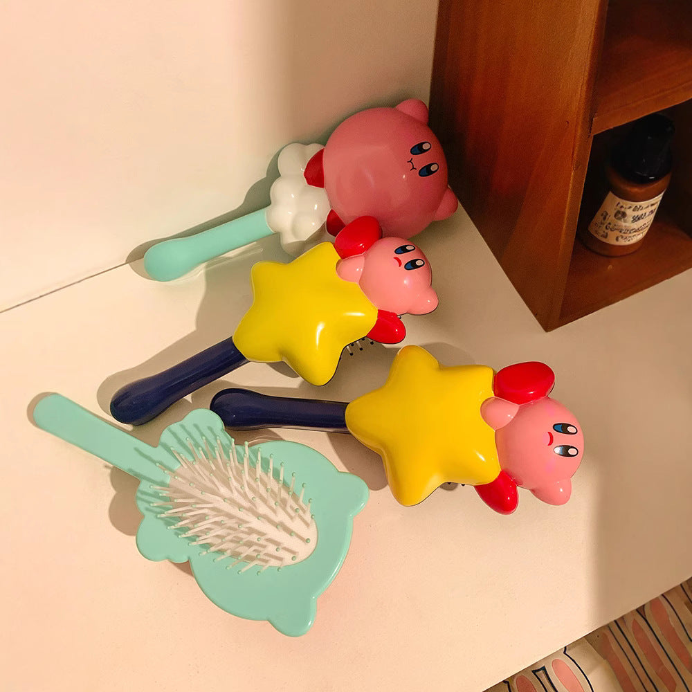 Factory direct, ready-to-ship anti-static smoothing hairbrush. cute cartoon design, perfect for hair styling and massage. portable cushion brush, dropshipping available