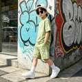 Boys' shorts  new summer sports two-piece set, kids' mid-to-large size, stylish boy's outfit, loose fit, versatile and trendy