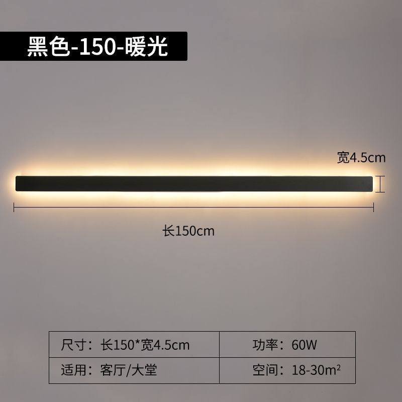 Long strip wall lamp modern casual living room sofa background wall lamp normcore bedroom bedside lamp aisle staircase lamp