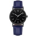 Factory direct luminous women's watch - minimalist digital leather strap quartz wristwatch - unisex casual watch for her