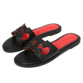 2025 new summer fashion flat sandals - women's one-strap beach slides for travel