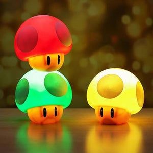 Mario super mario mushroom night light - desktop ambient light, gaming desk ornament, decorative lamp