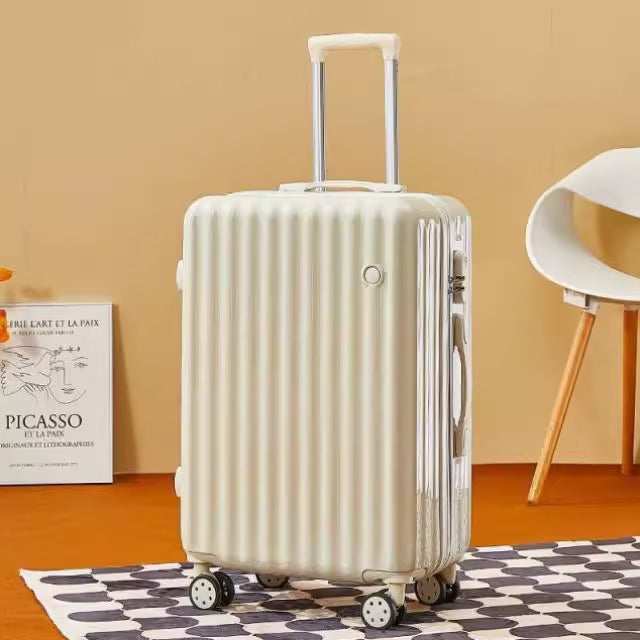 Luggage box for women, small 20inch pull rod box, universal wheel 24inch male student, durable and strong password travel leather box