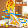 hot-selling children's electric duck climbing stairs internet celebrity rail car educational toys with multiple songs for wholesale