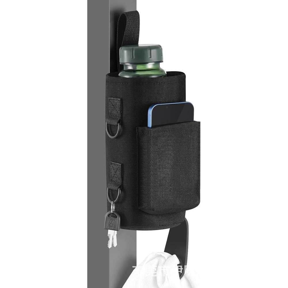 bestseller: magnetic water bottle bag with 5 strong magnets, crossbody gym bag for water bottle, phone, and keys
