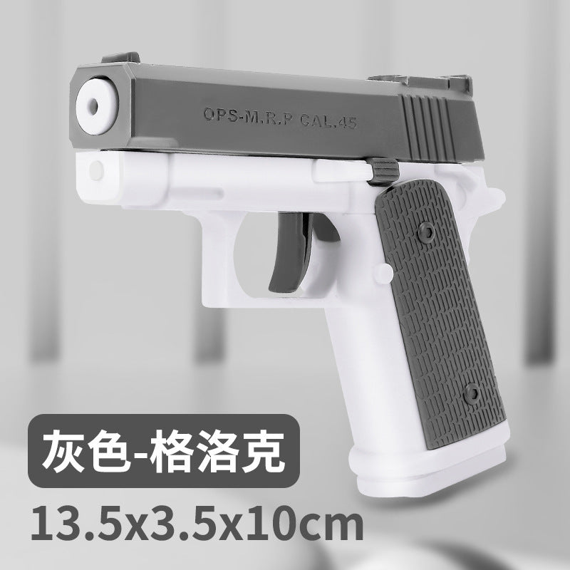 Douyin's same mini glock water gun manual continuous reloading summer outdoor water gun beach water toy