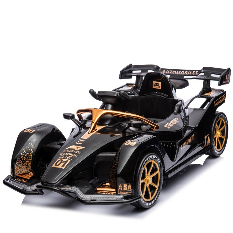 New kart children's electric car four-wheel drift car remote control men, women and children charging toy car can seat people