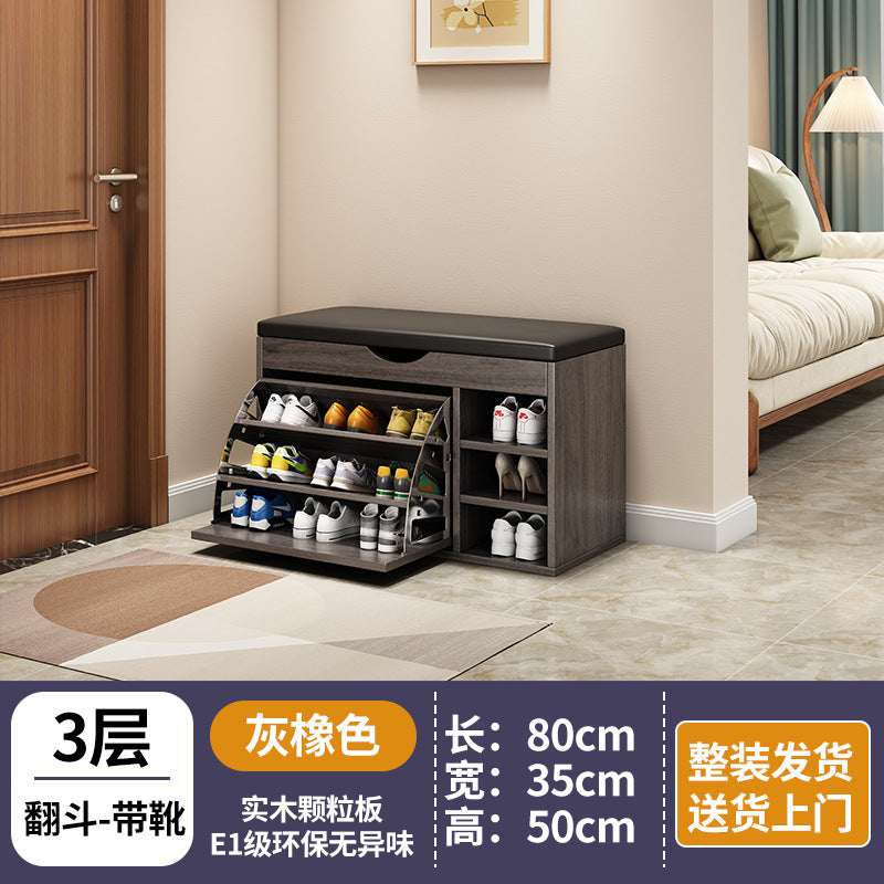 new arrival: bestselling flip-top shoe cabinet - home entryway shoe bench, shoe rack, and stool combo - all-in-one seating & space-saving storage