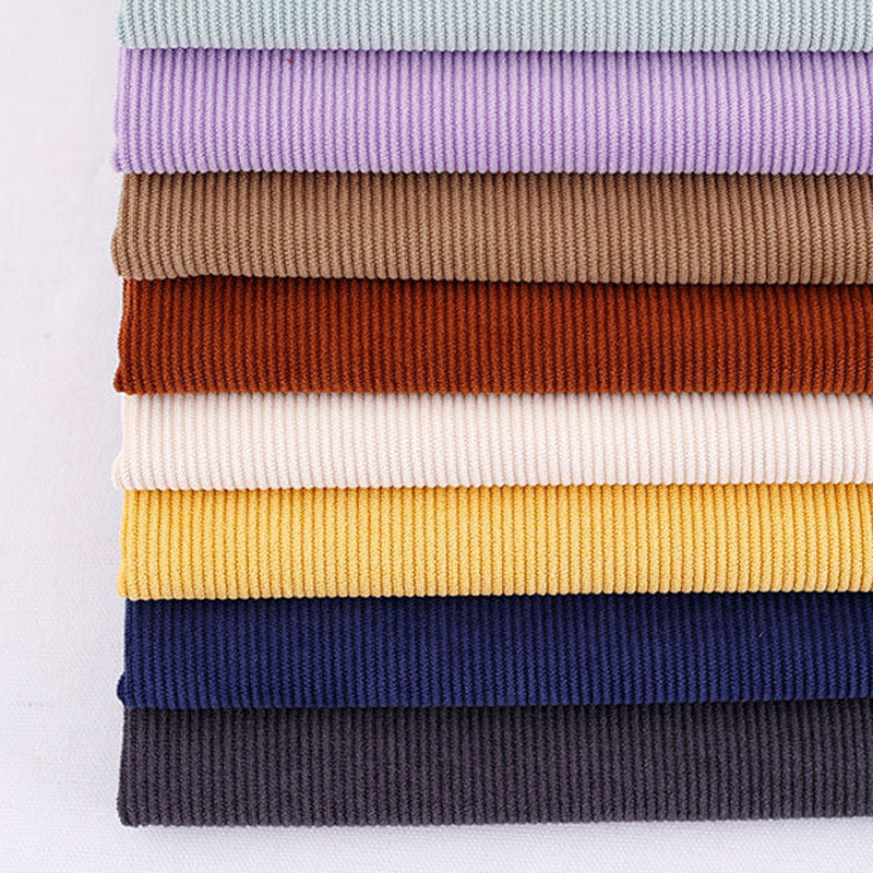 11 warp knitted elastic corduroy fabric 11 pits knitted polyester corduroy, luggage throw pillow clothing fabric