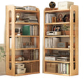 Solid wood corner bookshelf floor-standing storage rack pine narrow slit cabinet kidsfor home storage cabinet living room combination bookcase