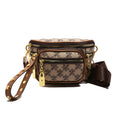 women's bag 2025 new mini chic versatile fashion retro multi-layer zipper shoulder crossbody chest bag