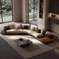 Source factory ferrari sofa living room special-shaped leather corner sofa personalized large flat floor house genuine leather sofa