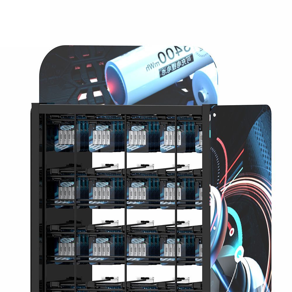 Customized battery display rack End rack Daily necessities Battery stationery toys Floor-to-ceiling iron rack Sundries store display rack