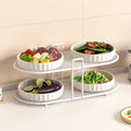 Kitchen multifunctional storage rack, dish rack, storage artifact, dishes, plates, spices, countertop, multi-layer simple tableware rack