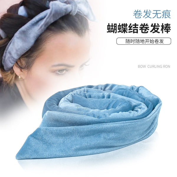 Lazy Sleep No Heat Curly Hair Band Big Wave Curly Hair Ribbon Disc Hair No Heat Curling Bar Headband