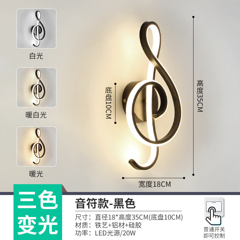 The whole network low-cost led corridor aisle entrance light new Nordic stairs balcony bedroom bedside background wall wall lamp