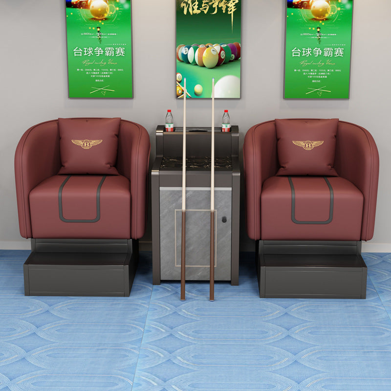 High-end billiard hall viewing sofa billiard room sofa table and chair self-service billiard room viewing elevated chair sofa coffee table