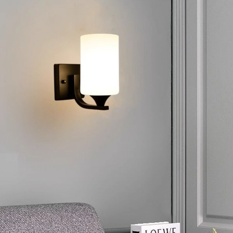 Wall lamp bedroom bedside lamp new simple modern living room background wall lamp light luxury creative staircase aisle balcony lamp