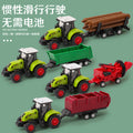 inertial simulation farmer truck tractor pastoral engineering vehicle wood transport vehicle model kids toys wholesale
