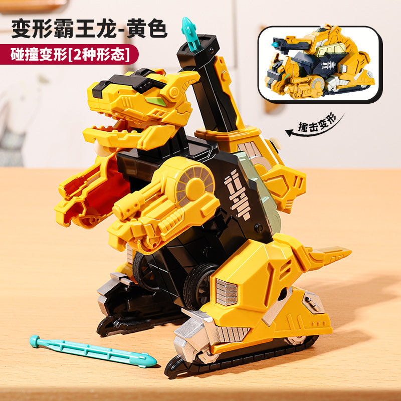 Dinosaur transforming toy - kids' collision car - boy's birthday gift - tyrannosaurus rex robot - ages 3-6