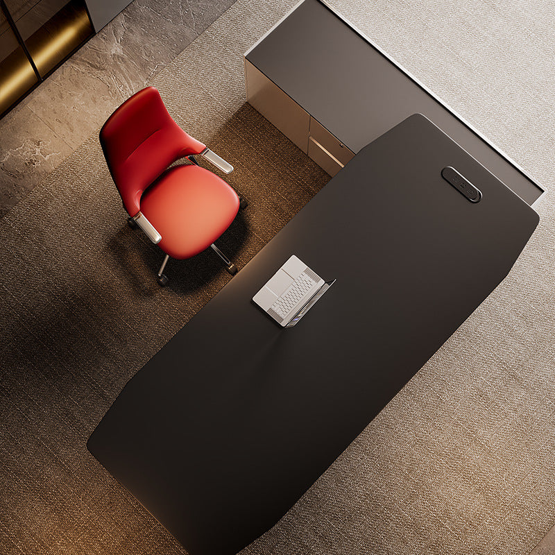 Boss desk minimalist modern light luxury manager office desk and chair set complete single executive desk