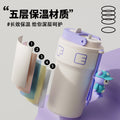 316 food-grade coffee mug with temperature display, stainless steel insulated tumbler, keeps drinks hot or cold, stylish water bottle, wholesale gift cups