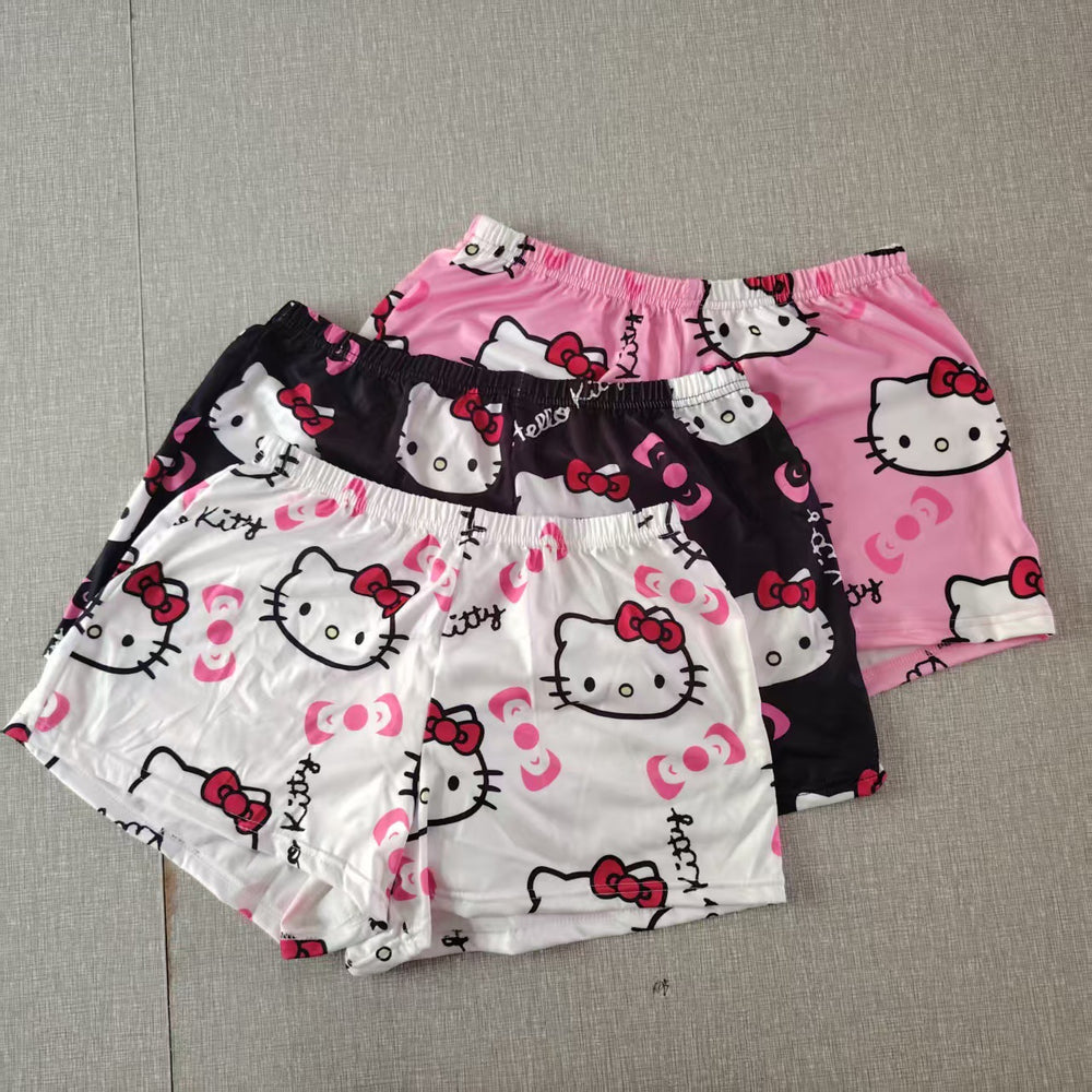 Fashion  summer best selling hello kitty walking pants cartoon pajamas women's summer thin casualloosenew arrival home