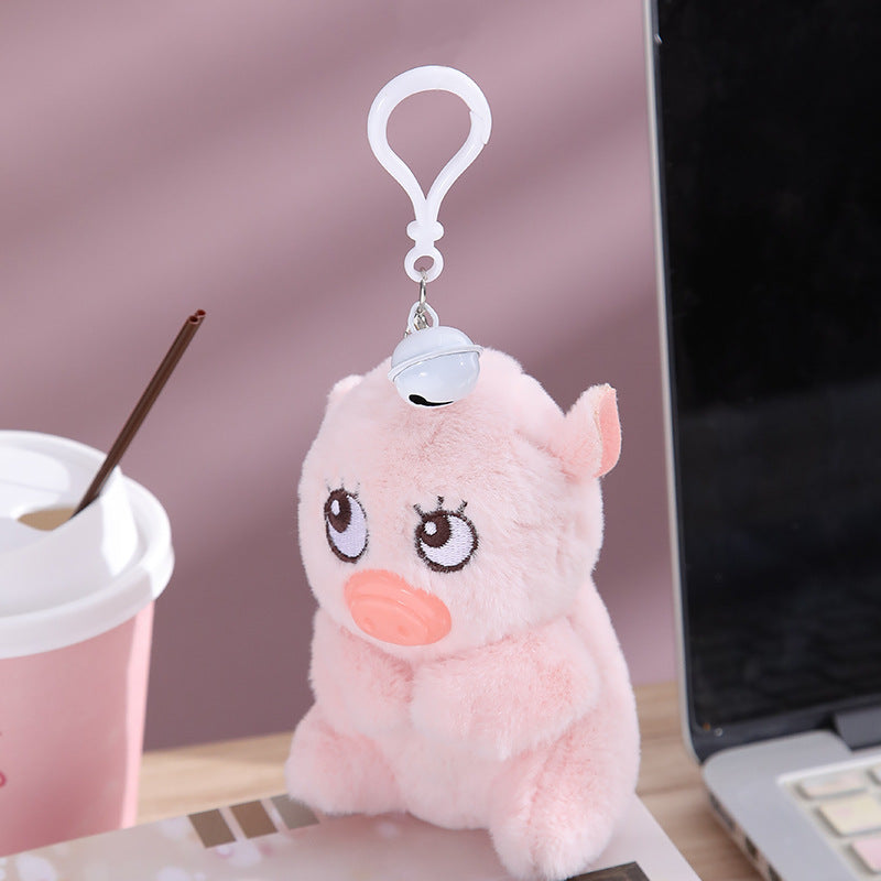 【half price clearance】bubble-blowing dog plush toy with keychain bell - backpack puppy squeeze toy