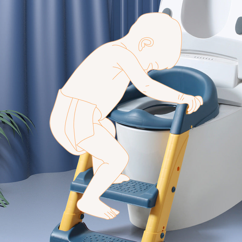 Children's toilet stair-type toilet auxiliary pad for male and female babies, step stool, toilet seat