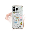 Girly cartoon animal paradise iphone 17 case, apple 16 shockproof high-transparency magnetic soft case