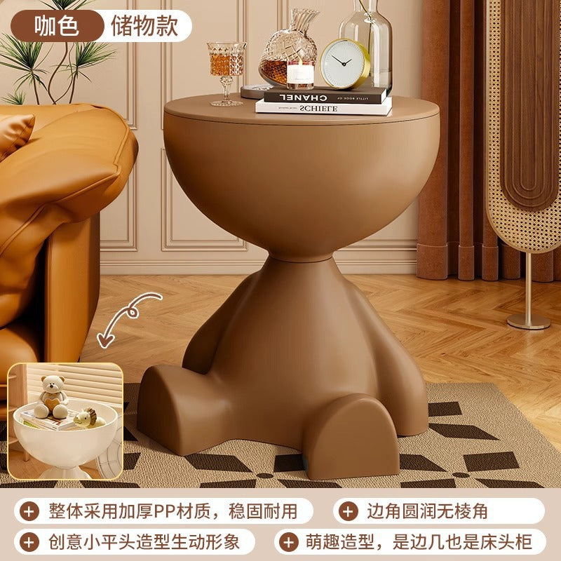 Bedside table popular small round table storage rack coffee table accessible luxury style sofa side table movable ins style bedside table
